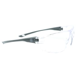 General Electric 03 Series Impact-Resistant Safety Glasses Clear Lens Gray Frame 1 pk