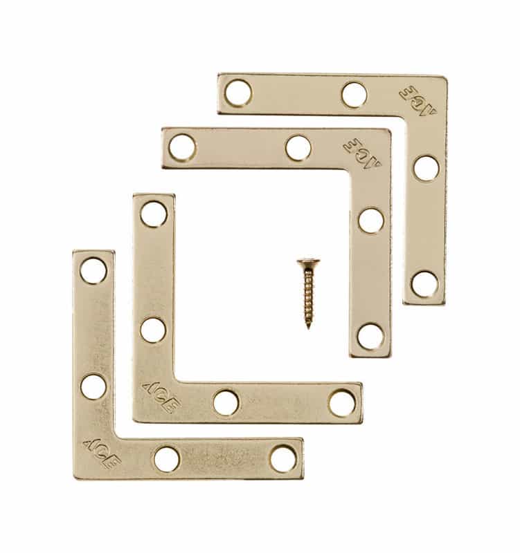 brass flat corner brace