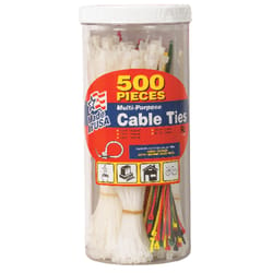 Gardner Bender 8 in. L Assorted Cable Tie 500 pk