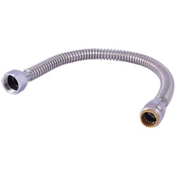 SharkBite 3/4 in. Push Fit X 3/4 in. D FIP 24 in. Stainless Steel Supply Line