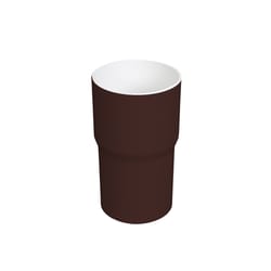 Plastmo 2.5 in. W Brown Vinyl Round Downspout Connector