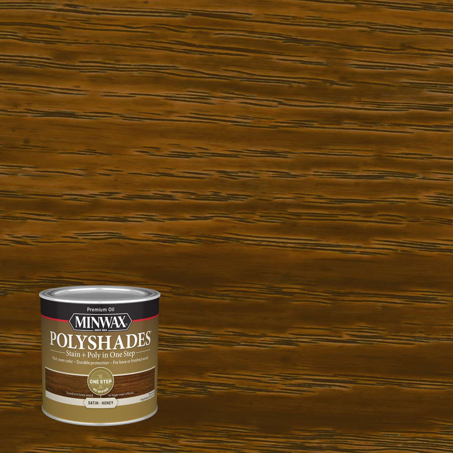Minwax PolyShades SemiTransparent Satin Honey OilBased Stain/Polyurethane Finish 0.5 pt Ace