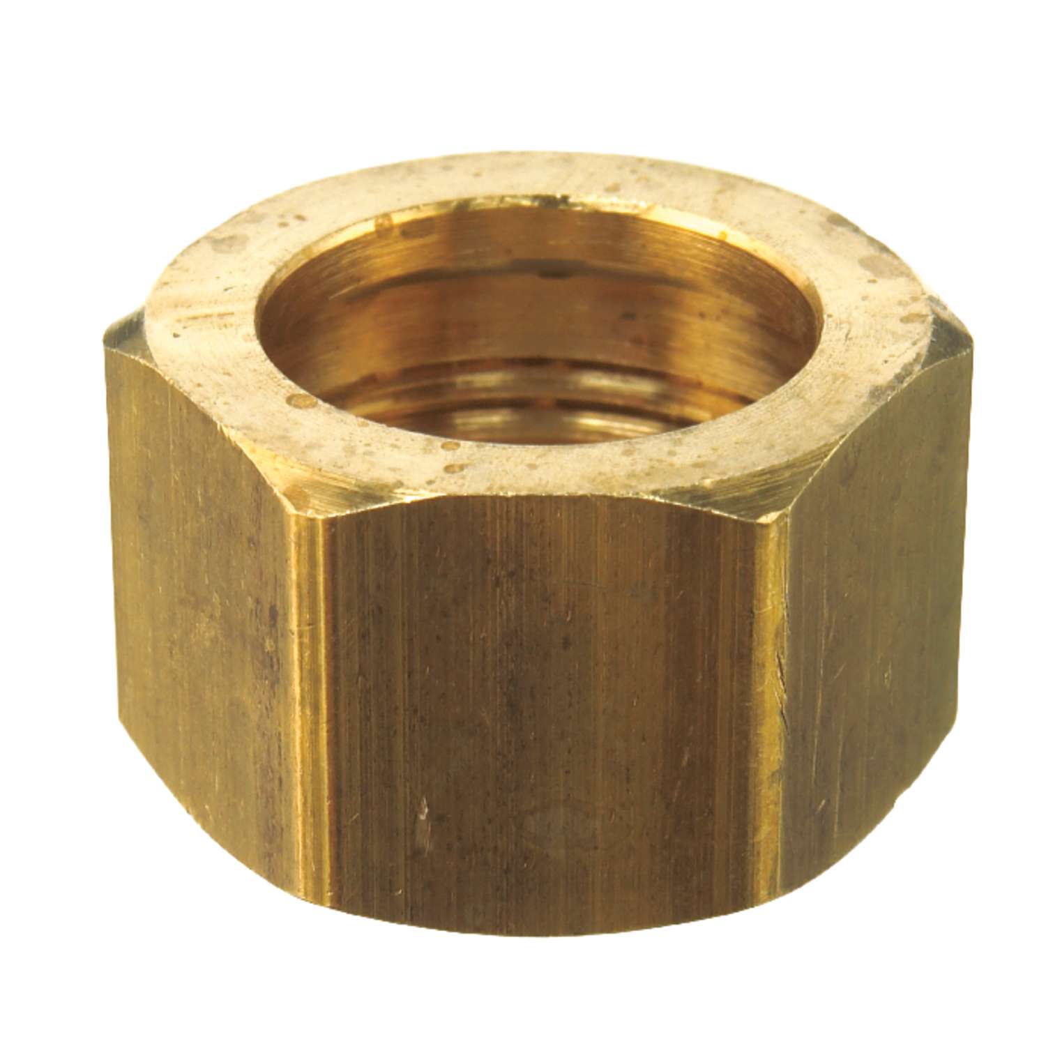 JMF 5/8 in. Compression T X 5/8 in. D Compression Brass Nut Ace Hardware