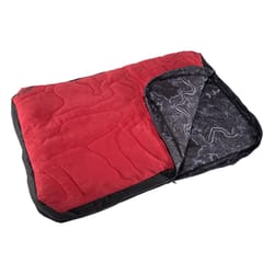 Jeep Red Fabric Sleeping Bag Pet Bed 4 in. H X 28 in. W X 43 in. L