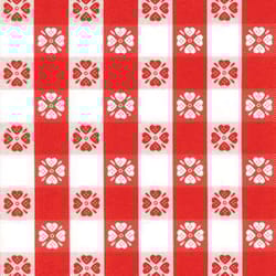 Con-Tact 15 yd L X 54 in. W Red/White Plaid Non-Adhesive Flannel Back Vinyl Tablecloth
