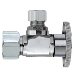 Keeney 5/8 in. Compression X 3/8 in. Compression Brass Angle Stop Valve