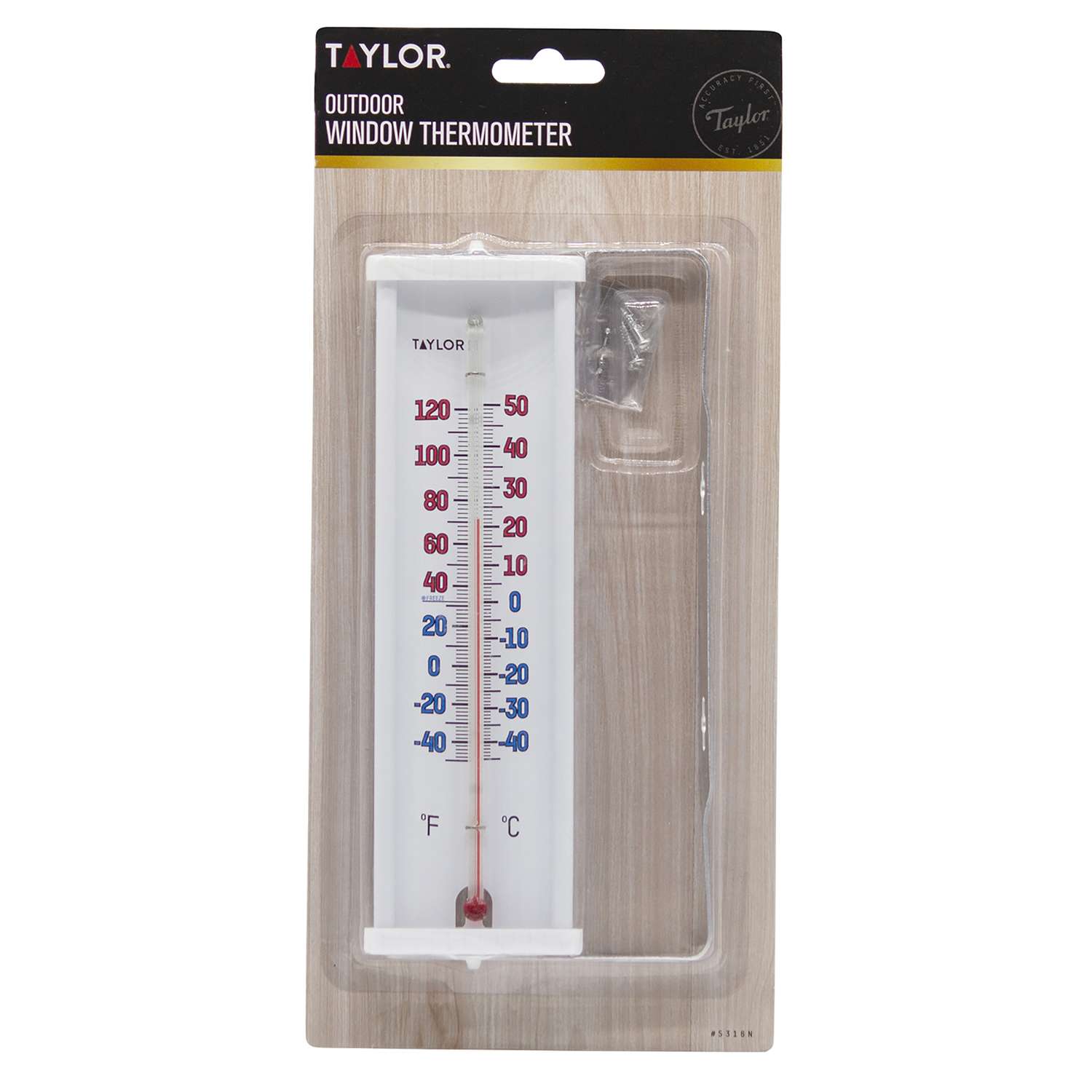 1pc Transparent Dial Window Thermometer With Accurate Reading For Indoor/ Outdoor Use, Battery-Free, Ideal For Home, Office, Patio, Etc.