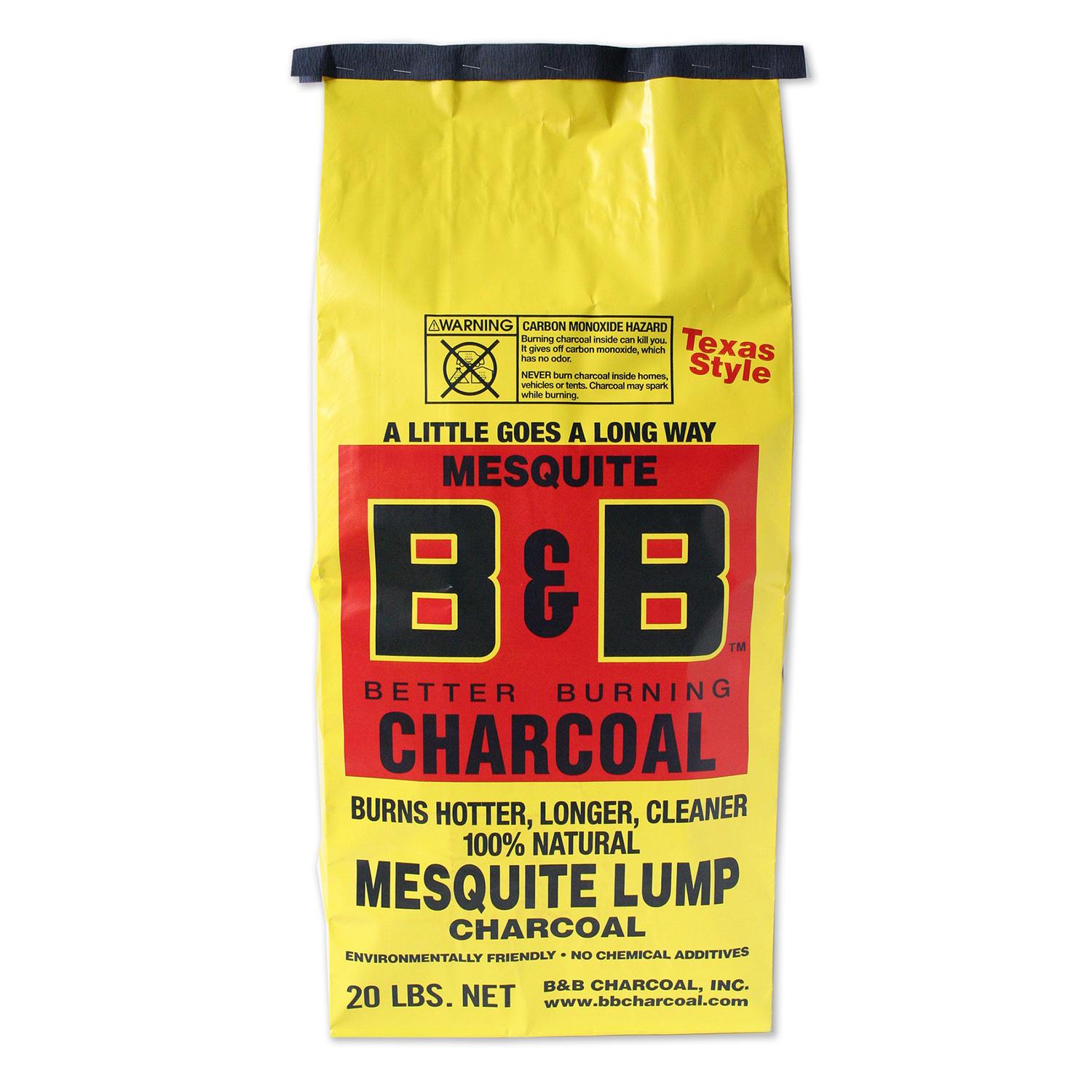 B&B Charcoal All Natural Mesquite Lump Charcoal 20 Lb. - Ace Hardware