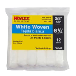 Whizz Woven 6.5 in. W X 3/8 in. S Mini Paint Roller Cover 12 pk