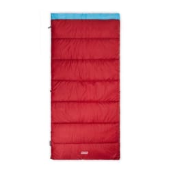 Coleman Flatlands Red Sleeping Bag 39 in. W X 81 in. L 1 pk