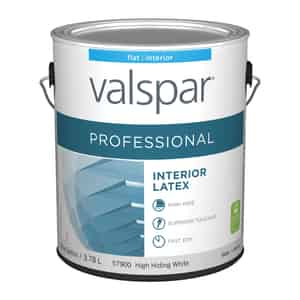 Valspar  Contractor Professional  Flat  Basic White  Acrylic Latex  Paint  1 gal. 