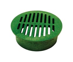 NDS 6 in. Green Round Polyethylene Drain Grate