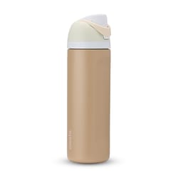 Owala FreeSip 24 fl. oz. Tan BPA Free Muddy Buddy Water Bottle with Spout Lid