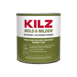 KILZ Mold & Mildew White Flat Water-Based Alkyd Mold Killing Primer 1 qt