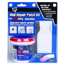 Gorilla Wall Repair 8-oz Interior/Exterior White Spackling Kit in the  Patching & Spackling Compound department at