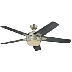 Westinghouse Bolton 52 in. Brushed Aluminum Black Indoor Ceiling Fan