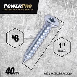 HILLMAN Power Pro No. 10 Ga. X 2.5 in. L Hex Drive Washer Head Coarse Roofing Screws