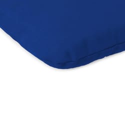 Jordan Manufacturing Blue Polyester Chair Cushion