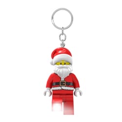 LEGO Classic Plastic Red/White Santa Keychain w/LED Light
