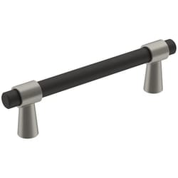 Amerock Mergence Contemporary Rectangle Cabinet Pull 3-3/4 in. Matte Black 1 pk