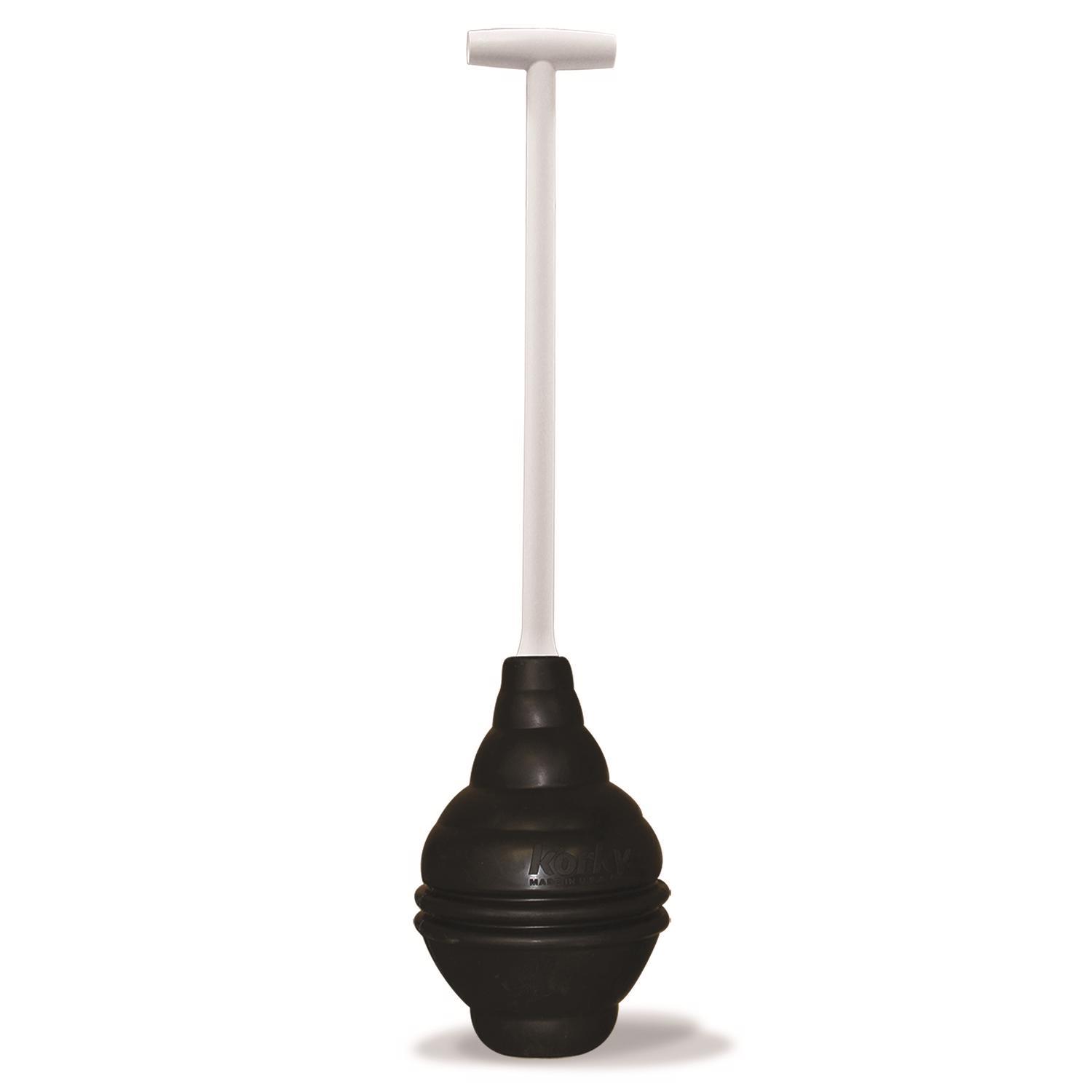 korky toilet plunger 25 in. l x 5 in. d