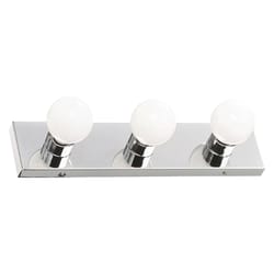 Design House Polished Chrome 3 lights Vanity Light Surface