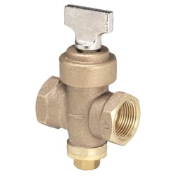 Homewerks 1 in. FIP X 1 in. FIP Bronze Ground Key Stop & Drain Valve