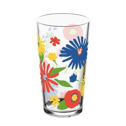 TarHong 20 oz Multicolored Plastic Drinking Glass