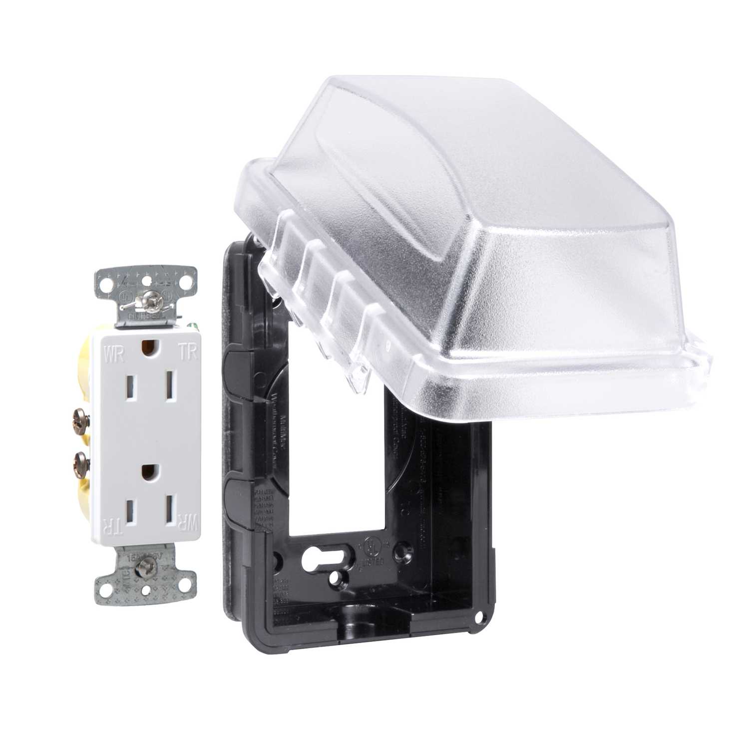 Outdoor Flood Light With Gfci Outlet Shelly Lighting