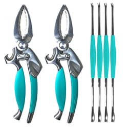 Toadfish Blue/Silver Stainless Steel Crab/Lobster Tool Set