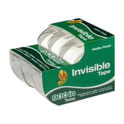 Duck 3/4 in. W X 300 in. L Invisible Tape