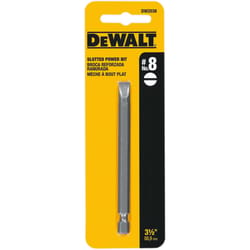 DeWalt Slotted #8 X 3.5 in. L Power Screwdriver Bit Heat-Treated Steel 1 pc