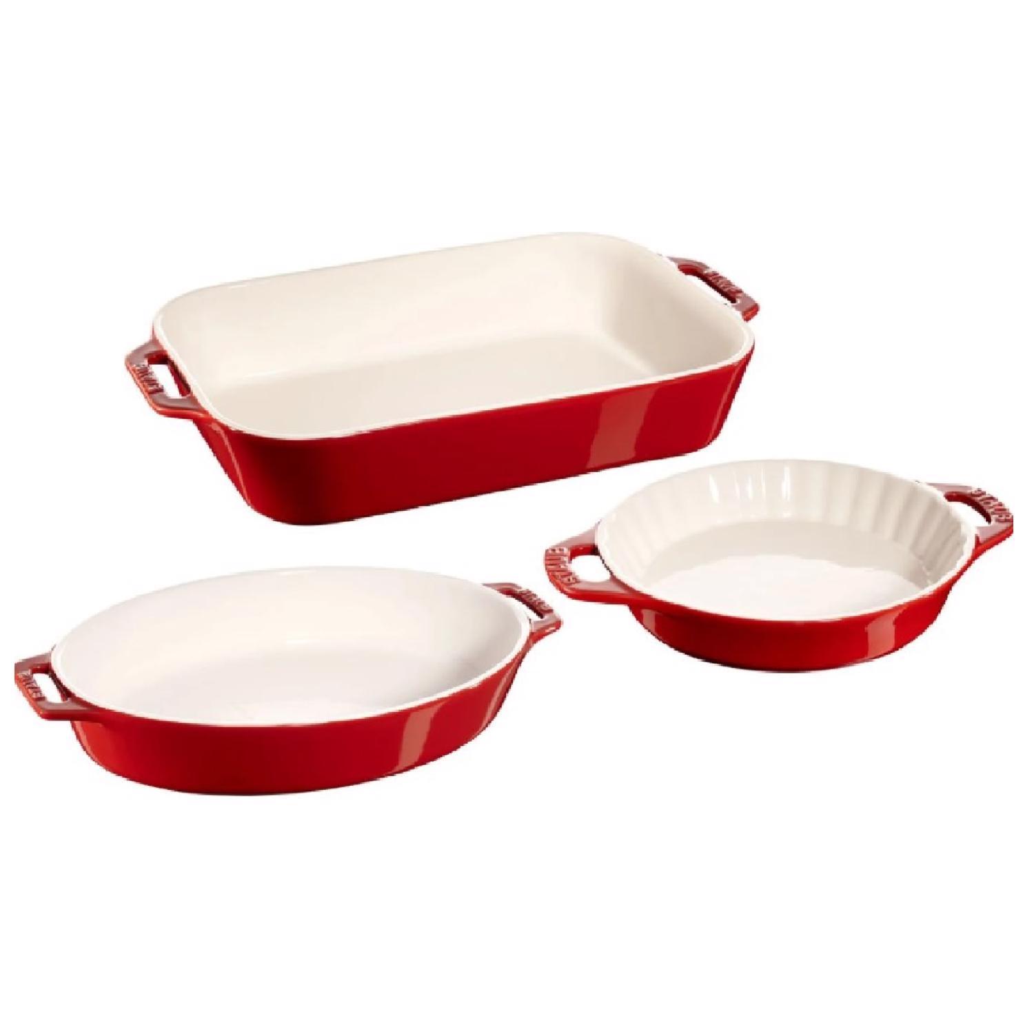 Zwilling J.A Henckels Staub Ceramic Bake Set Cherry Sansujyuku sansujyuku.com
