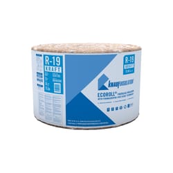 Knauf Eco Touch 23 in. W X 470 in. L 19 Kraft Faced Fiberglass Insulation Roll 75.07 sq ft