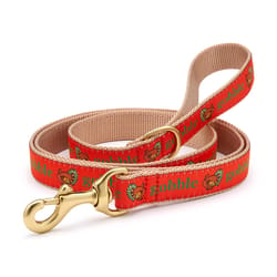 Up Country Orange Gobble Nylon Dog Leash