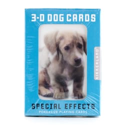 Kikkerland 3-D Dogs Playing Cards