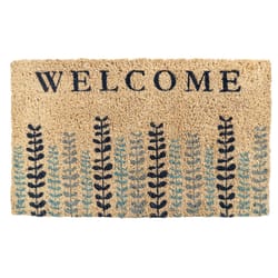 Entryways 30 in. W X 18 in. L Blue Eucalyptus Coir Door Mat