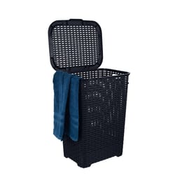 Superio Brand Black Plastic Laundry Hamper