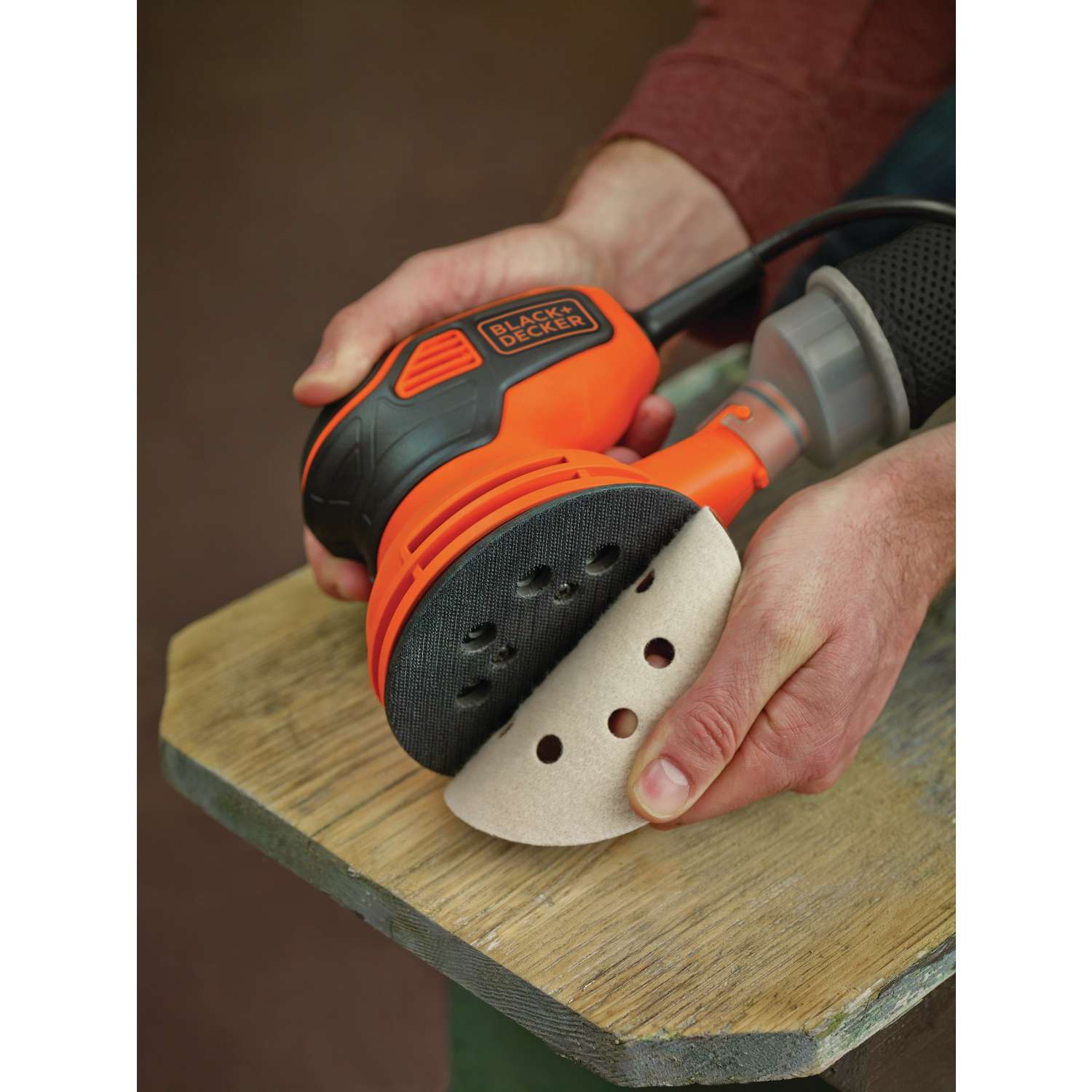 Black Decker 2.4 amps Corded Random Orbit Sander Ace Hardware