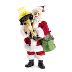 Kurt S. Adler LED Santa with Leg Lamp Table Decor 10 in.