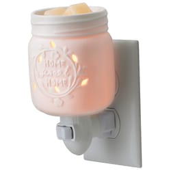 Candle Warmers White Mason Jar Pluggable Fragrance Warmer