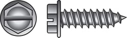 HILLMAN No. 14 Ga. X 1 in. L Slotted Hex Washer Head Sheet Metal Screws 100 pk