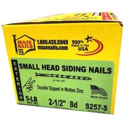 Maze 8D 2.5 in. Siding Hot-Dipped Galvanized Carbon Steel Nail Small Head