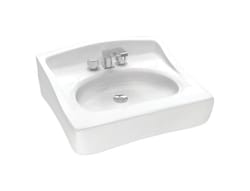 Cato Terra Vitreous China Bathroom Sink 21.75 in. W X 18.5 in. D White