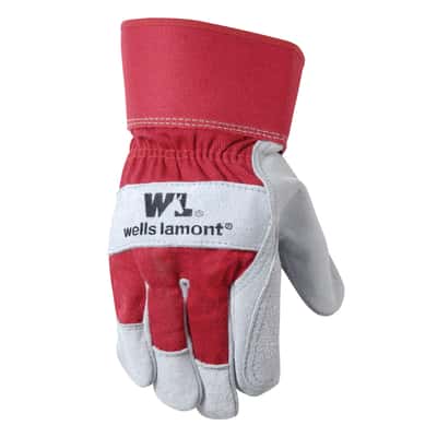 Wells Lamont Universal Cowhide Leather Work Gloves Red Xl 1 Each