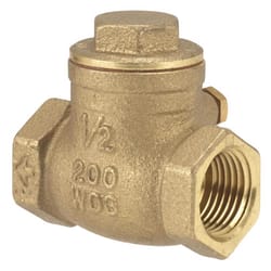 Homewerks 1-1/4 in. D X 1-1/4 in. D FIP Brass Swing Check Valve