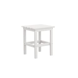 Durogreen White Square HDPE Classic Side Table