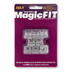 Magic Fit Magic Sliders Gray 1/2 in. Push-On Felt Sliding Discs 8 pk