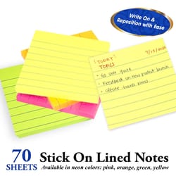 Bazic Products 3 in. W X 3 in. L Assorted Stick On Notes 1 pad