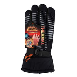 Heat Zone Deluxe One Size Fits All Black Cold Weather Gloves